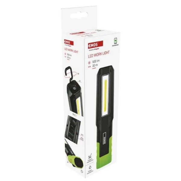 Фото - Фонарь аккумуляторный EMOS P4546 500Lm Li-Ion 2000 mAh, ручн.пласт.